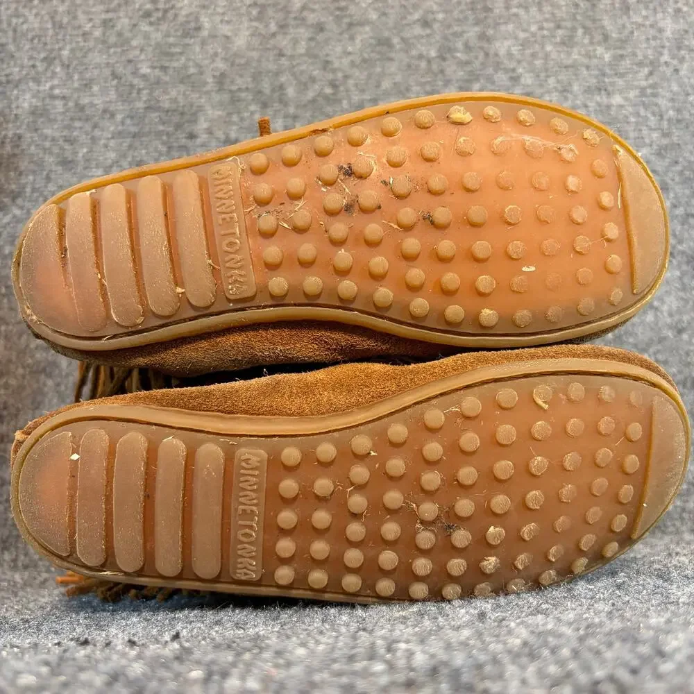 Minnetonka brown suede